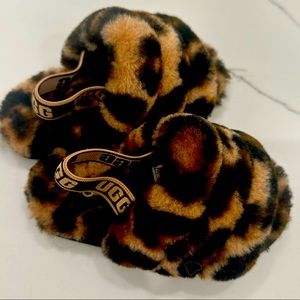 UGG Panther Print Slides